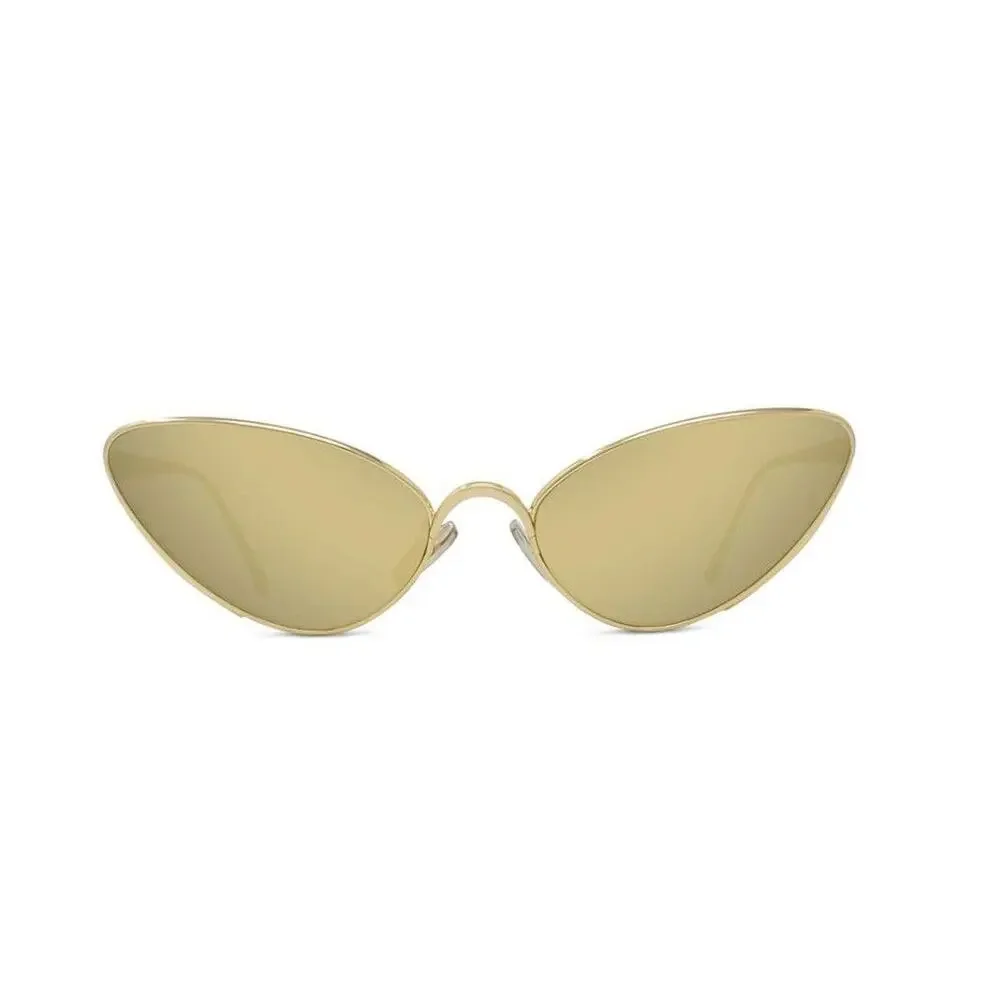 Loewe LW40179U Cat Eye Sunglasses in Gold Mirror $520